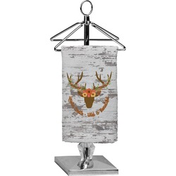 Floral Antler Finger Tip Towel - Full Print (Personalized)