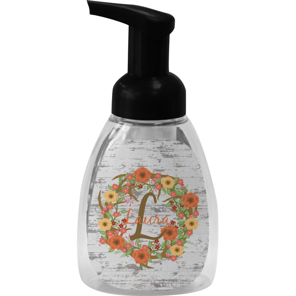 Custom Floral Antler Foam Soap Bottle (Personalized)