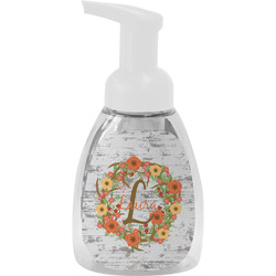 Floral Antler Foam Soap Bottle - White (Personalized)