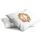 Floral Antler Full Pillow Case - TWO (partial print)