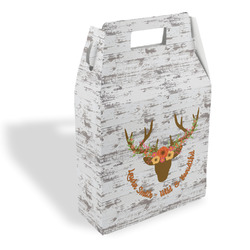 Floral Antler Gable Favor Box (Personalized)