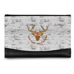 Floral Antler Genuine Leather Women's Wallet - Small (Personalized)