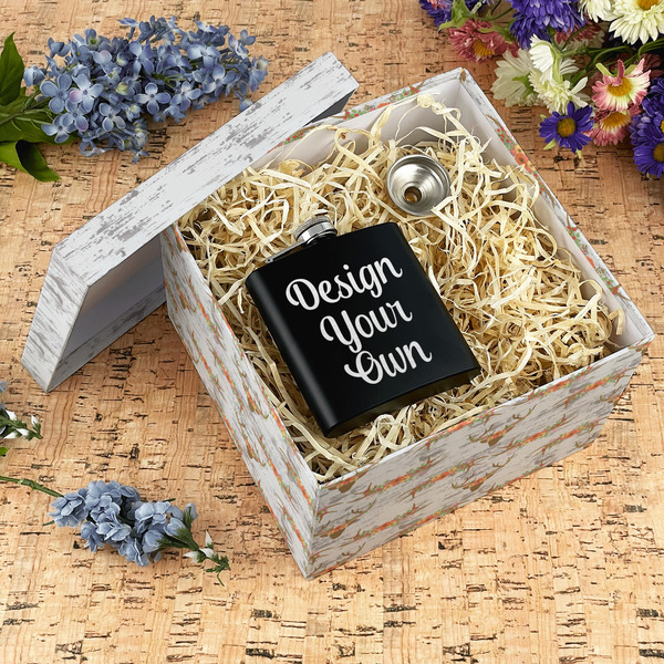 Floral Antler Gift Boxes with Lid - Canvas Wrapped - X-Large - In Context