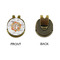 Floral Antler Golf Ball Hat Clip Marker - Apvl - GOLD