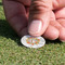 Floral Antler Golf Ball Marker - Hand