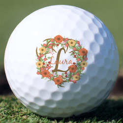 Floral Antler Golf Balls - Non-Branded - Set of 12 (Personalized)