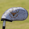 Floral Antler Golf Club Cover - Front