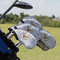 Floral Antler Golf Club Cover - Set of 9 - On Clubs
