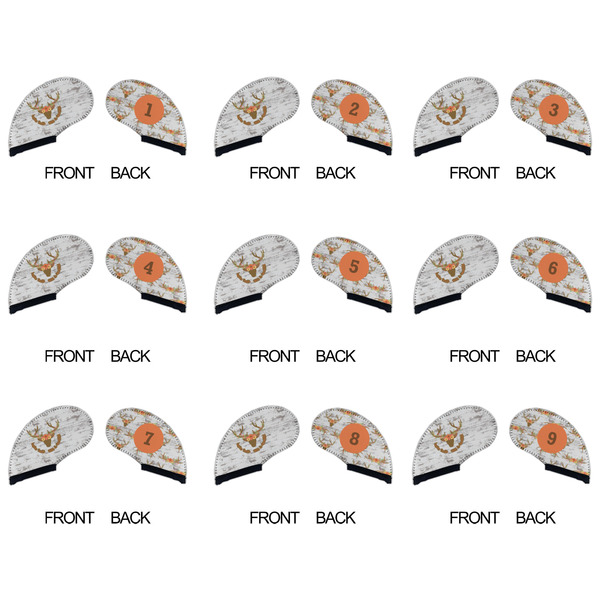 Floral Antler Golf Club Covers - APPROVAL (set of 9)