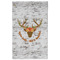 Floral Antler Golf Towel - Poly-Cotton Blend w/ Name or Text