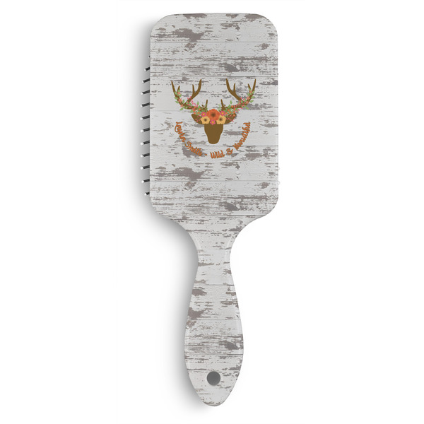 Custom Floral Antler Hair Brushes (Personalized)