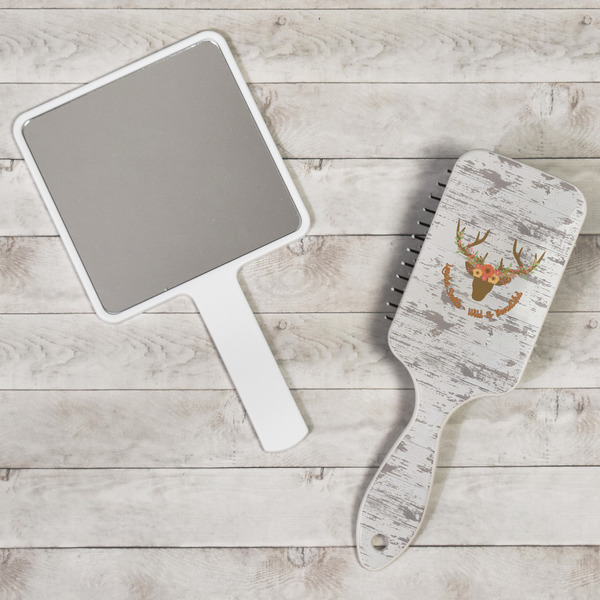 Floral Antler Hair Brush - In Context