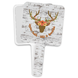 Floral Antler Hand Mirror (Personalized)