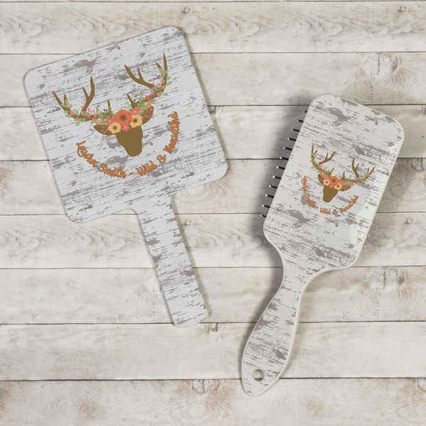 Floral Antler Hand Mirrors - In Context