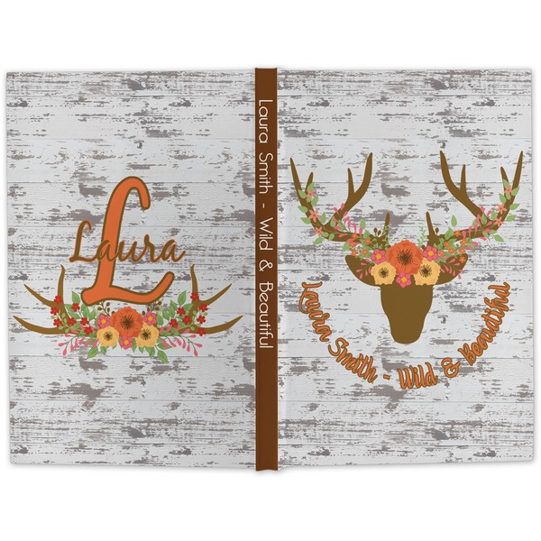 Floral Antler Hard Cover Journal - Apvl