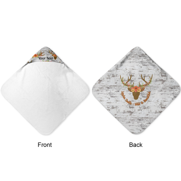Floral Antler Hooded Baby Towel- Approval