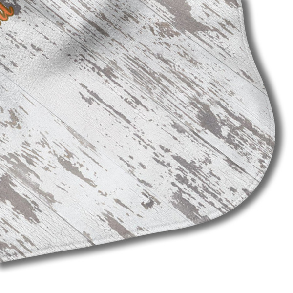 Floral Antler Hooded Baby Towel- Detail Corner