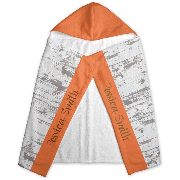 Floral Antler Hooded Towel - Folded