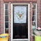 Floral Antler House Flags - Double Sided - (Over the door) LIFESTYLE