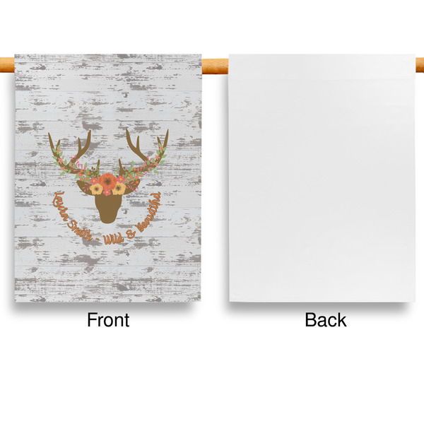 Floral Antler House Flags - Single Sided - APPROVAL