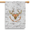 Floral Antler House Flags - Single Sided - PARENT MAIN