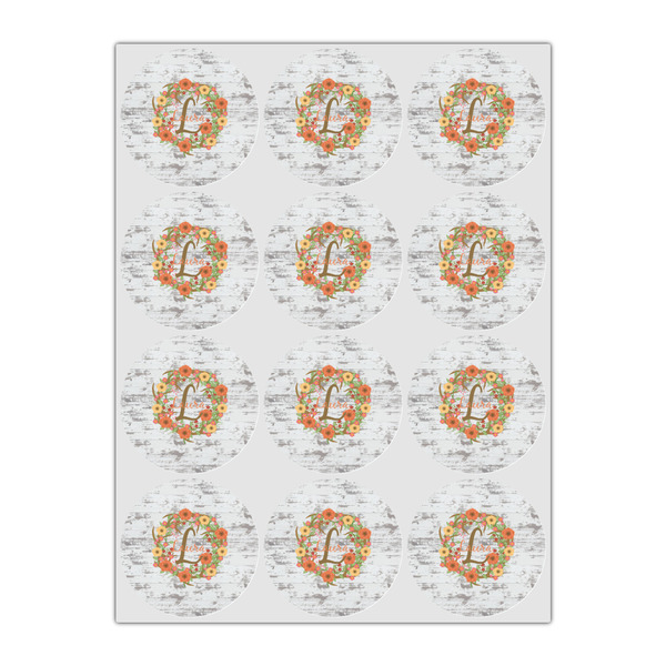 Floral Antler Icing Circle - Small - Set of 12