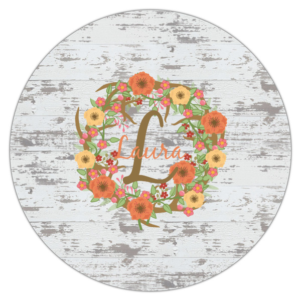 Floral Antler Icing Circle - Small - Single