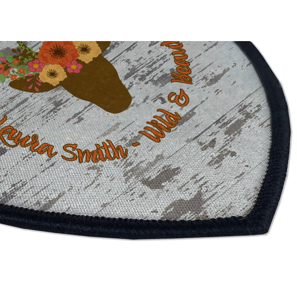 Floral Antler Iron on Shield 3 Detail