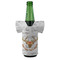 Floral Antler Jersey Bottle Cooler - FRONT (on bottle)