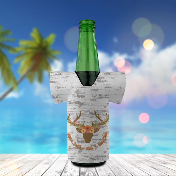 Floral Antler Jersey Bottle Cooler - LIFESTYLE