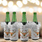 Floral Antler Jersey Bottle Cooler - Set of 4 - LIFESTYLE