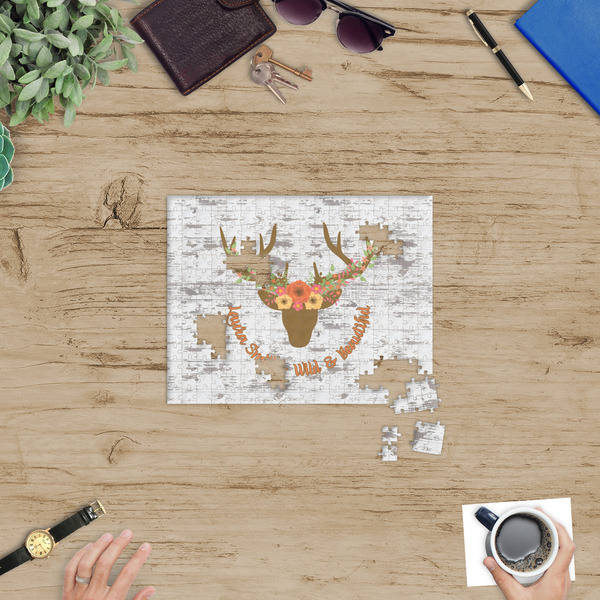 Floral Antler Jigsaw Puzzle 252 Piece - In Context