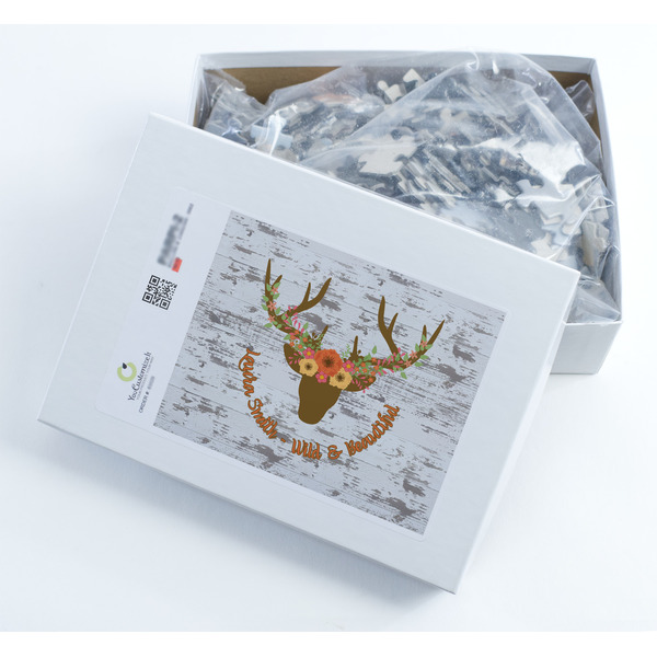 Floral Antler Jigsaw Puzzle 500 Piece - Box