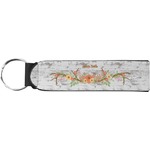 Floral Antler Neoprene Keychain Fob (Personalized)