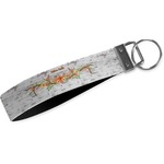 Floral Antler Webbing Keychain Fob - Large (Personalized)