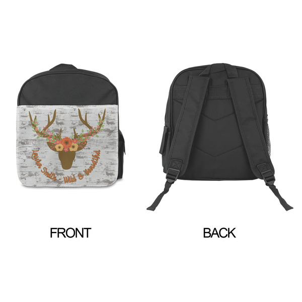 Floral Antler Kid's Backpack - Approval