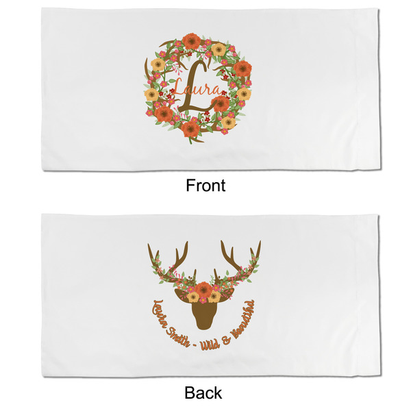 Floral Antler King Pillow Case - APPROVAL (partial print)