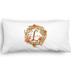 Floral Antler Pillow Case - King - Graphic (Personalized)