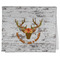 Floral Antler Kitchen Towel - Poly Cotton w/ Name or Text