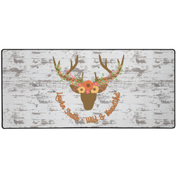 Floral Antler 3XL Gaming Mouse Pad - 35" x 16" (Personalized)