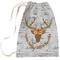 Floral Antler Laundry Bag - Large (Personalized)