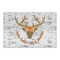 Floral Antler Large Rectangle Car Magnet (Personalized)