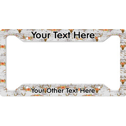 Floral Antler License Plate Frame (Personalized)