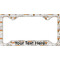 Floral Antler License Plate Frame - Style C (Personalized)