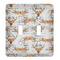 Floral Antler Light Switch Cover (2 Toggle Plate)