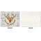 Floral Antler Linen Placemat - APPROVAL Single (single sided)