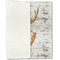 Floral Antler Linen Placemat - Folded Half