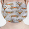 Floral Antler Mask - Pleated (new) Front View on Girl
