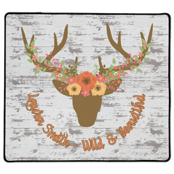 Floral Antler XL Gaming Mouse Pad - 18" x 16" (Personalized)