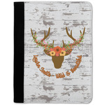 Floral Antler Notebook Padfolio - Medium w/ Name or Text